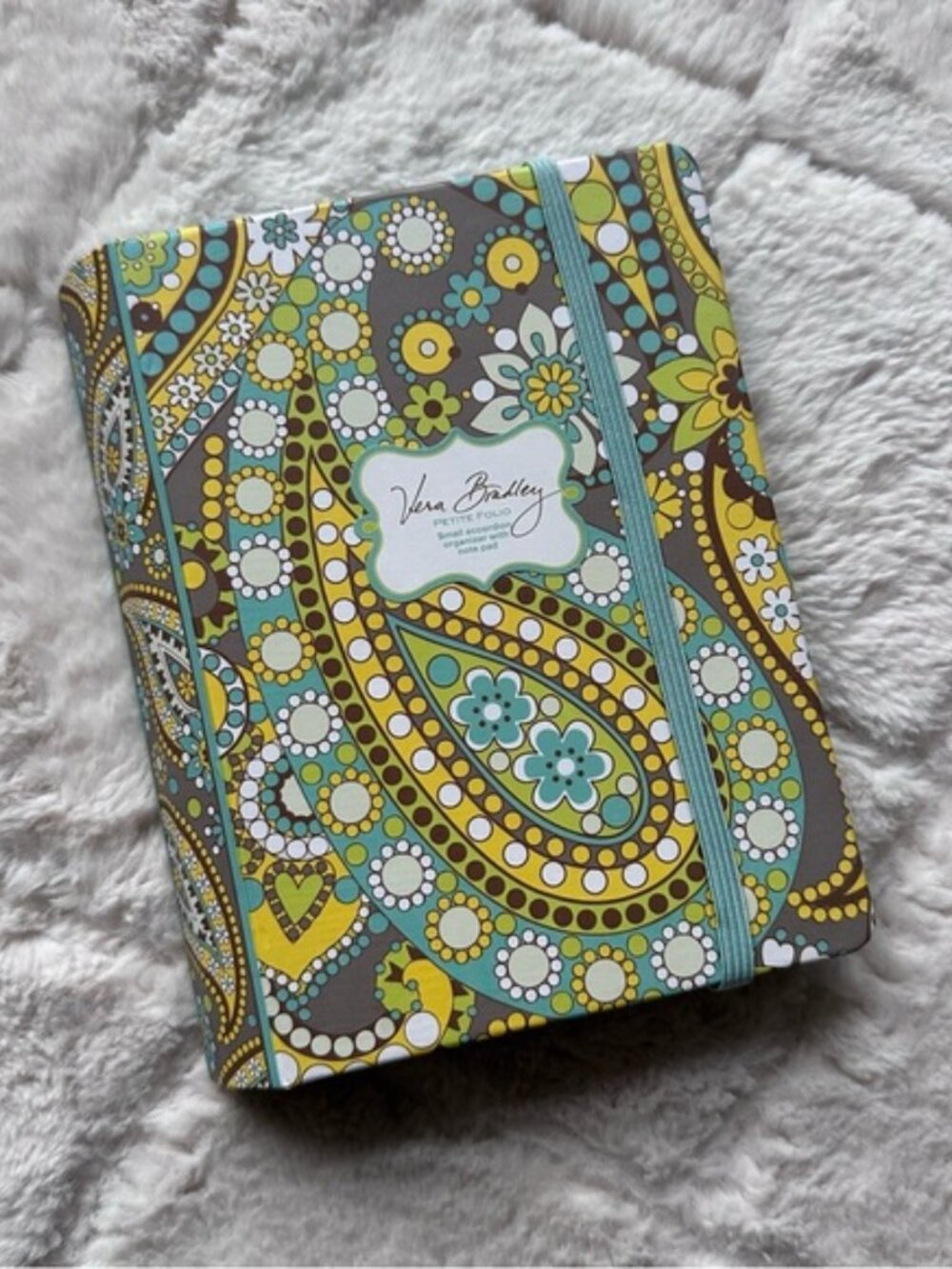 Vera Bradley | Petite Folio | Lemon Parfait